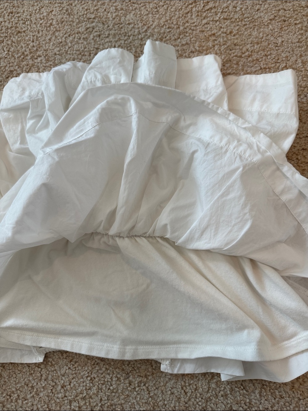 Anthropologie White Ruffled Strapless Peplum Top - Picture 4 of 5